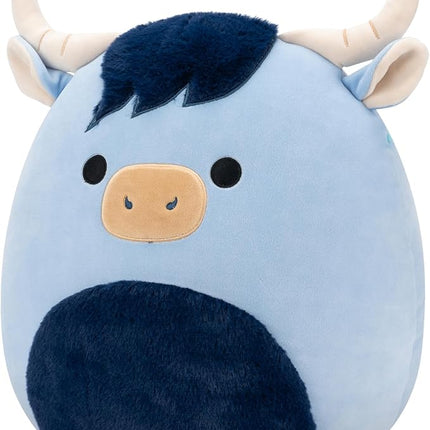 Squishmallows Original 14in Toro The Blue Highland Cow – Official Jazwares Plush (Large)