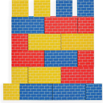 Bankers Box at Play Cardboard Building Blocks, 20 Pack, Large and Medium Montessori Toy Blocks for Kids and Families