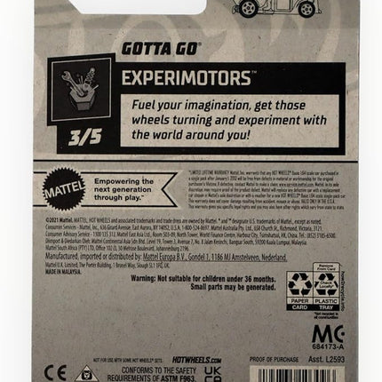Hot Wheels Gotta Go, Experimotors 3/5 [orange/white] 48/250