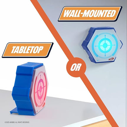 NERF 360 Battlezone Audio Target Game – Immersive 360° Foam Dart Blaster Challenge with LED Targets & Sound FX – 4 Game Modes