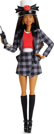 Barbie Signature Doll, Clueless Dionne Collectible with Black-and-White Plaid Suit, Top Hat, & Cell Phone Accessory