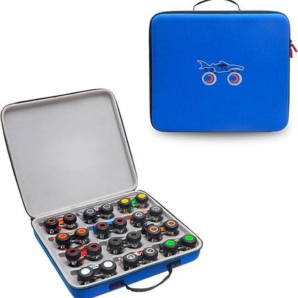 Hard EVA Protective Carrying Storage Case For HOT WHEELS Monster Trucks,Monster Jam 1:64 Scale Die-Cast Ultimate Chaos 12 Pack Vehicles