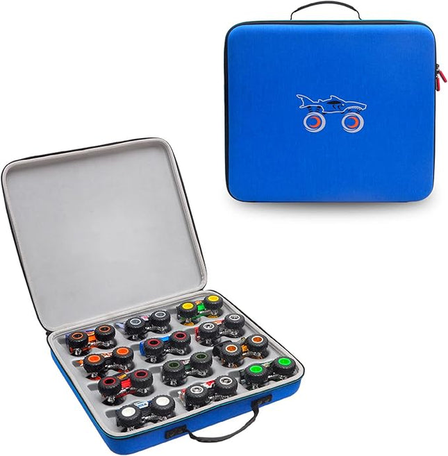 Hard EVA Protective Carrying Storage Case For HOT WHEELS Monster Trucks,Monster Jam 1:64 Scale Die-Cast Ultimate Chaos 12 Pack Vehicles