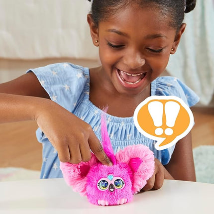 Furby Furblets Flo-Flo Mini Friend, Electronic Plush Toys, Pink Flamingo, Speaks Furbish & Plays Music, Series 5, Back to School Gifts, Ages 6+