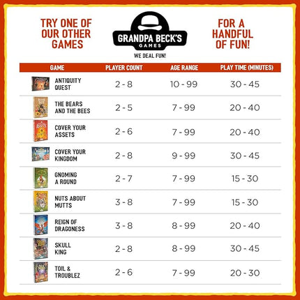 Grandpa Beck's Games Toil & Troublez | from The Creators of Cover Your Assets | Fun Push Your Luck Card Game | for Kids, Teens, and Adults | 2-6 Players, Ages 7+