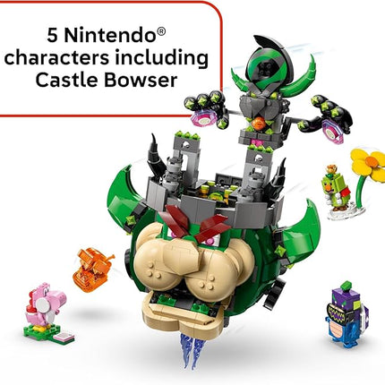 LEGO Super Mario Prince Florian & Castle Bowser Building Toy - Pretend Play Set for Boys & Girls, Ages 9+ - Building Blocks for Kids W/Digital Action & 4 Toy Figures - Gift Idea for Birthdays - 72042