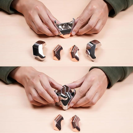 Metal-Puzzles 3D-Brain-Teaser Toys: Cool-Gadgets-Stuff Box Puzzles-Toy for Kid Children Teen Adult, ADHD Tools Stress Relief Gift for Office Home School Christmas Women Men Square-Cube