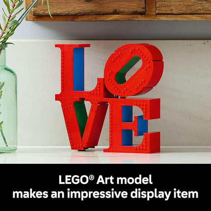 LEGO Art Love Collectible Building Set - DIY Kit for Adults, Ages 18+ - Gift for Birthdays - Home Decor to Display on Table - 31214