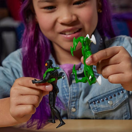 Spider-Man Marvel VenomVersus Epic World of Action Miles Morales Deluxe Figure with Accessories, 4-Inch Super Hero Toys for Kids Ages 4+