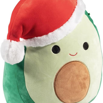 Squishmallows Original Large 12" Austin The Christmas Avocado - Official Jazwares Santa Holiday Plush- Collectible Soft & Squishy Stuffed Animal Toy- 2025 Gift for Kids, Girls & Boys