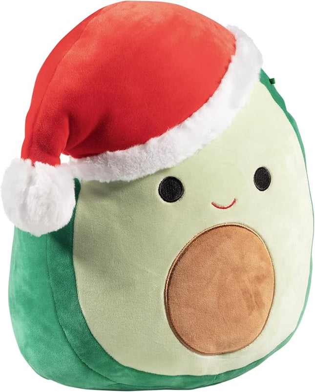 Squishmallows Original Large 12" Austin The Christmas Avocado - Official Jazwares Santa Holiday Plush- Collectible Soft & Squishy Stuffed Animal Toy- 2025 Gift for Kids, Girls & Boys