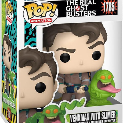 Funko Pop&Buddy: The Real Ghostbustersb - Dr. Peter Venkman with Slimer - Collectable Vinyl Figure - Gift Idea - Official Merchandise - Toys for Kids & Adults - Comedy Fans