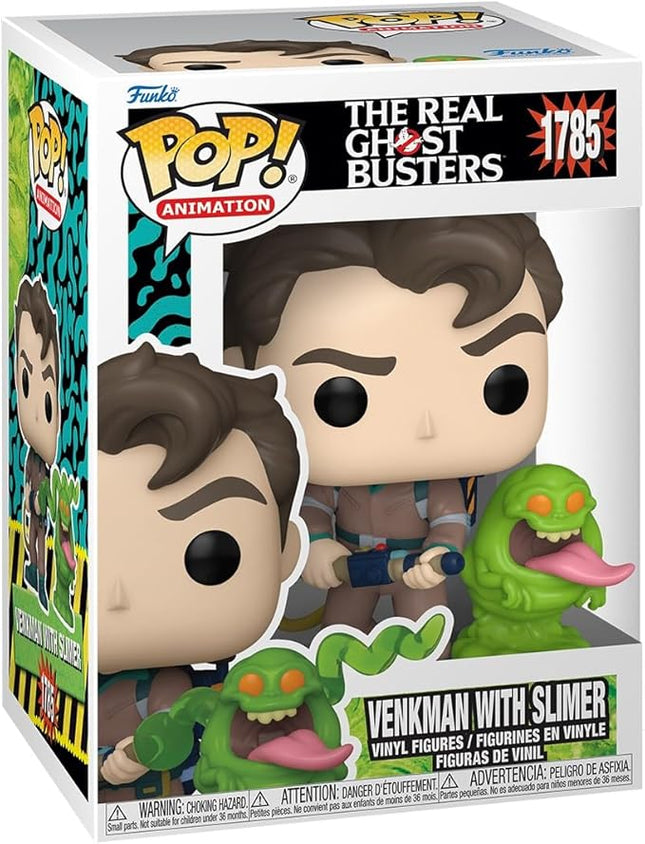 Funko Pop&Buddy: The Real Ghostbustersb - Dr. Peter Venkman with Slimer - Collectable Vinyl Figure - Gift Idea - Official Merchandise - Toys for Kids & Adults - Comedy Fans