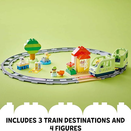 LEGO DUPLO Town Interactive Adventure Train Set - Building Toy for Toddlers, Boys and Girls, Ages 2+ - Learning Train Toy Playset with Lights and Sounds - Gift for Birthdays and Holidays - 10427