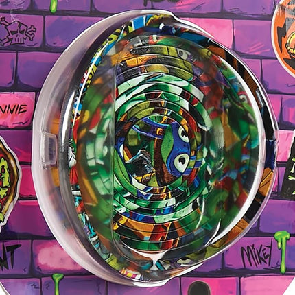 Spin Flip Puzzle: TMNT Turtle Power, 12 Rings, 3D Puzzle, Challenging, Fun, Interactive Brain Teaser for Kids and Adults, Stimulates Creativity