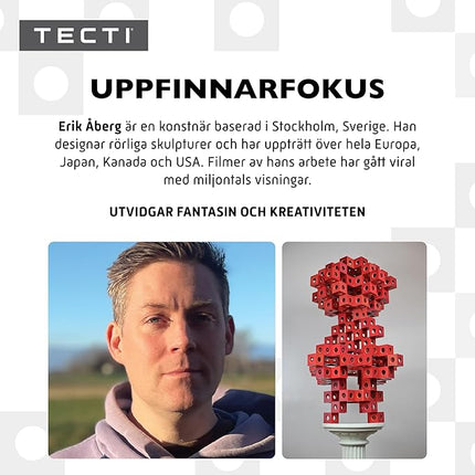 Kinetic Building System - Cubes with Seismic Moves - Consists of 3-Dimensional Interconnected Cubes - Build Over 50 Dynamic Structures - by Fun in Motion Toys