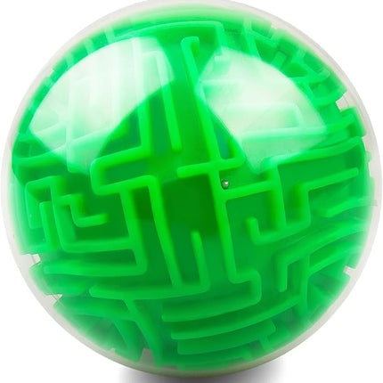 Amaze 3D Memory Sequential Maze Ball Puzzle Toy Gifts for Kids Adults - Challenges Game Lover Tiny Balls Brain Teasers Game (Green)