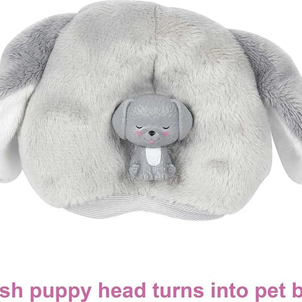 Barbie Cutie Reveal Fashion Doll with Puppy Plush Costume & 10 Surprises Including Mini Pet & Color Change