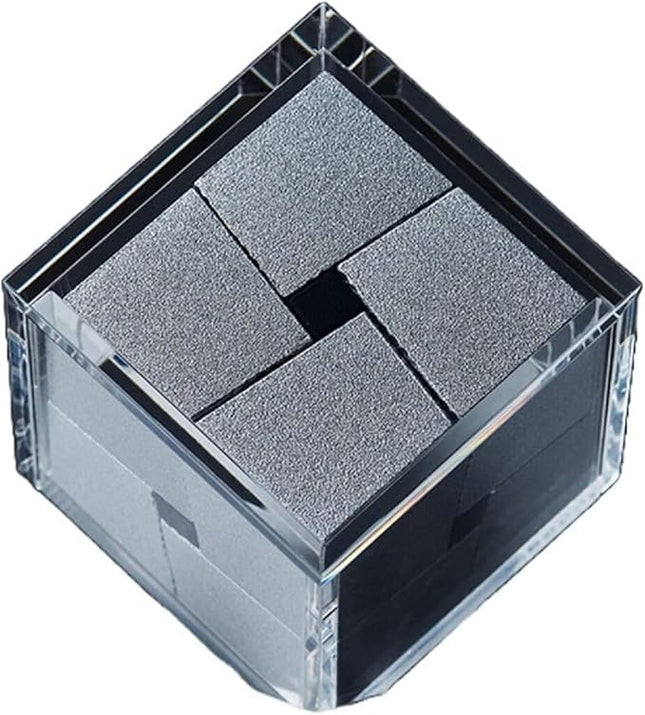 Craighill Jack Box Puzzle - Brain Teaser Puzzle for Adults, 3D Brain Game, Mind-Bending & Satisfying, Aesthetic Home & Office Decor - Aluminum & Acrylic