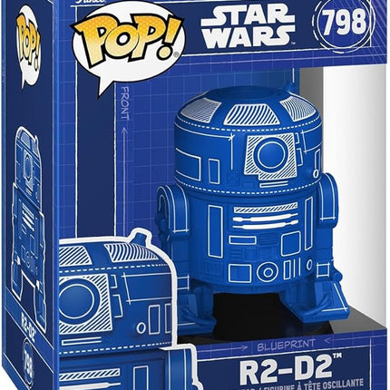 Funko Pop! Star Wars: R2-D2 -Blueprint - Collectable Vinyl Figure - Gift Idea - Official Merchandise - Toys for Kids & Adults - Star Wars Fans - Model Figure for Collectors and Display