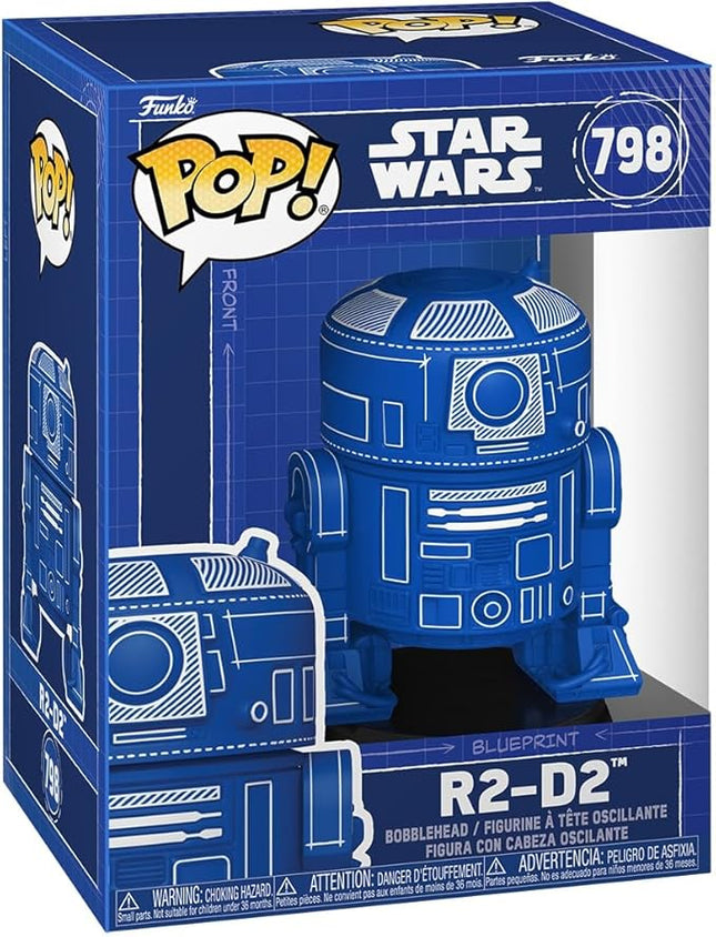 Funko Pop! Star Wars: R2-D2 -Blueprint - Collectable Vinyl Figure - Gift Idea - Official Merchandise - Toys for Kids & Adults - Star Wars Fans - Model Figure for Collectors and Display