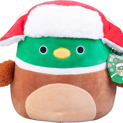 Squishmallows Original 10-Inch Avery The Christmas Mallard - Official Jazwares Plush - Collectible Soft & Squishy Duck Stuffed Animal Toy- Add to Your Squad - Gift for Kids, Girls & Boys