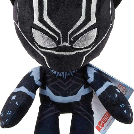 Mattel Marvel Black Panther Plush 8-inch Character Figure, T'Challa Super Hero Soft Doll