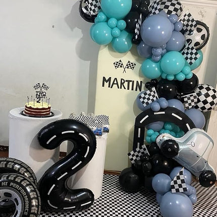 Smlpuame 40 inch Number Balloon 0-9 Black Large Number 2 Balloons,Digital Balloons for Birthday Party Celebration Decorations Supplies, Helium Foil Number Balloons for Wedding Anniversary