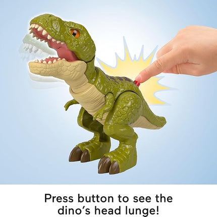 Fisher-Price Imaginext Jurassic World Dinosaur Action Figure with Kid-Activated Motion, 8-inch Tyrannosaurus Rex Dino Toy