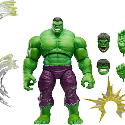 Marvel Legends Maximum Series Hulk, Deluxe Hulk Comics Collectible 6-Inch Scale Action Figure with Incredible Articulation and Smashing Accessories