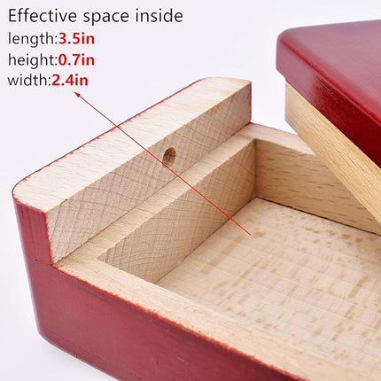 Impossible Box Puzzle Master with Secret Opening Mechanism and Drawer