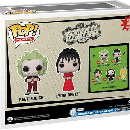 Funko Pop! Movies: Beetlejuice Beetlejuice - Beetlejuice and Lydia Deetz, 2-Pack