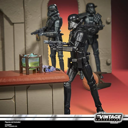STAR WARS The Vintage Collection The Mandalorian Nevarro Cantina Playset, Imperial Death Trooper (Nevarro) Action Figure, (F3902)