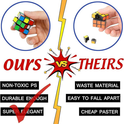 Mini Speed Cube,Magic Puzzles, Puzzle Boxes,Party Puzzle Game Toys Classroom Rewards & School Prize for Students,Birthday Party Favors (24 Pack)