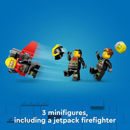 LEGO City Fire Rescue Plane Toy - Building Blocks Playset for Boys & Girls, Ages 6+ - Pretend Play for Role Play for Kids - Gift for Birthdays - 60413