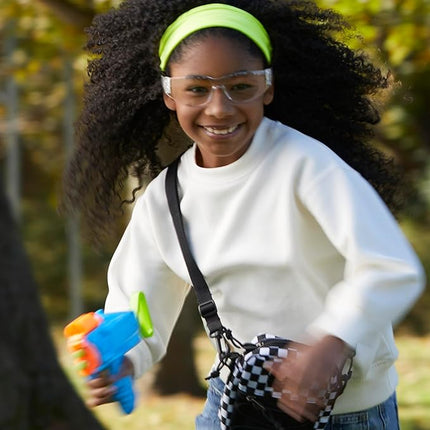 NERF Elite Junior Racer Easy Play Dart Blaster, 4 Nerf Elite Darts, Nerf Blaster Outdoor Toys, for Kids, Ages 6+