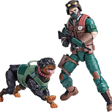 G.I. Joe Classified Series #113, Mutt & Junkyard, Collectible 6-Inch Action Figure & Pet with 16 Accessories