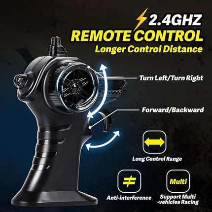 1:18 Remote Control Car for Boys Age 4-7 8-12, 20Mph All Terrian Remote Control Monster Truck with Colorful Bodylight, Headlight, High Torque Motor, Truck Toy for Boy Age 4-12 Birthday Gift