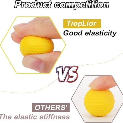 500 Rounds Refill Pack Balls Ammo Bulk Compatible with Nerf Rival Gun, TiopLior Yellow Foam Bullet Ball Replacement Refill Pack for Rival Blasters & Toy Blasters Gun(HIR, High-Impact Rounds)