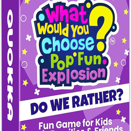 QUOKKA Pop Culture Card Game for Teens, Kids, Adults – 500+ Trendy Questions About Music, Movies & Internet Fun | What Would You Choose Challenge | Funny Party & Family Night Game, Travel & Sleepovers