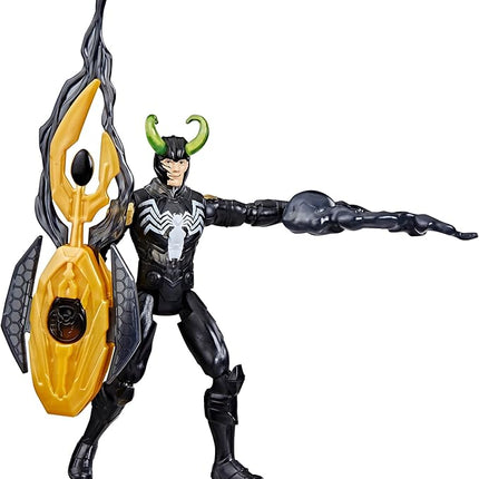 Avengers Marvel VenomVersus Epic World of Action Venomized Loki Figure with Battle Gear Accessories, 4-Inch Super Hero Toys for Kids Ages 4+
