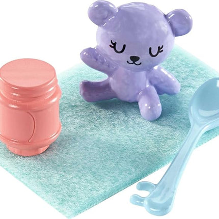 Barbie Skipper Babysitters Inc Set with Blonde Doll in 'Girl Power' Top, Baby Doll & 4 Accessories