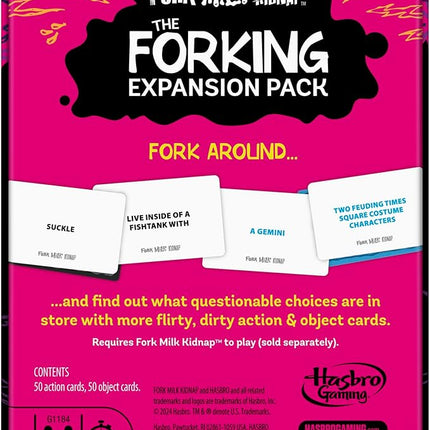 Fork Milk Kidnap: The Forking Expansion Pack | More Forked Up Cards for Adults Only | Ages 17+ | 3-10 Players | 20 Mins. | Hilarious NSFW Party Games