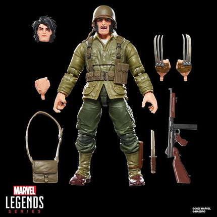 Marvel Legends Series Wolverine (WWII Logan), X-Men Comics Collectible 6-Inch Scale Action