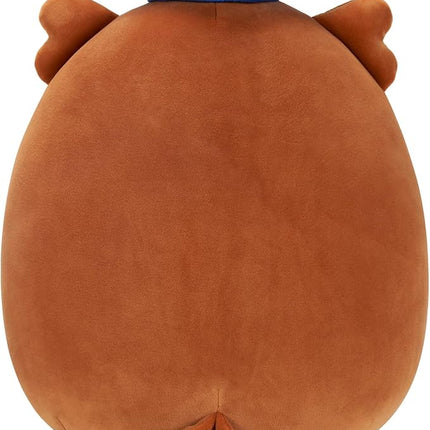 Squishmallows Original 12-Inch Arella Brown Owl with Graduation Cap - Official Jazwares Plush