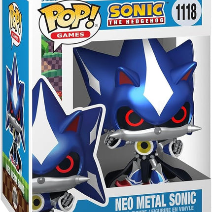 Funko Pop! Games: Sonic The Hedgehog - Neo Metal Sonic - Collectable Vinyl Figure - Gift Idea - Official Merchandise - Toys for Kids & Adults - Video Games Fans
