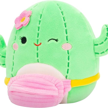 Squishmallows Original 5-Inch Maritza Green Cactus with Pink Fanny Pack - Official Jazwares Plush (Little)