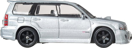 Hot Wheels Premium Car Culture Collectible Toy Car, 1:64 Scale Die-Cast Subaru Forester STI, Ronin Run 2 Vehicle with Real Riders Tires