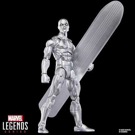 Marvel Legends Series Silver Surfer, Silver Surfer #1 (1968) and Fantastic Four Comics-Inspired Collectible 6-Inch Scale Action Figure with Character-Sized Comic Accessory