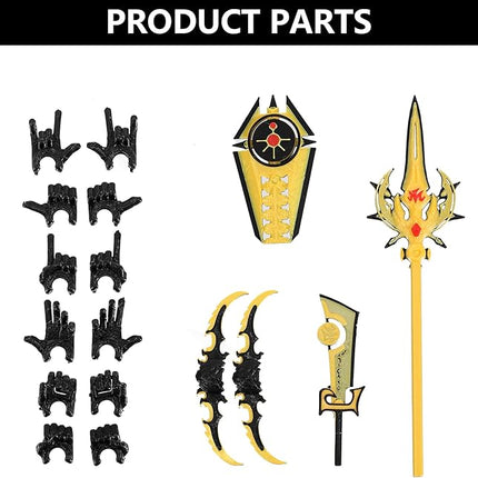 T13 Action Figure & Titan 13 Toys Yellow（3D Printed Action Figures Assembly Completed）（Multi-Jointed Movable）（Angel Designs Includes Various Accessories） Dummy 13 T 13 Figures Desk Decoration 5.5in